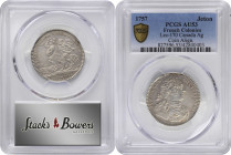 1757 Franco-American Jeton. Mars and Neptune. Betts-394, Breton-518. Silver. Reeded Edge. AU-53 (PCGS).

28.5 mm. Coin alignment. From a different o...