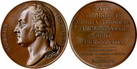 "1819" Series Numismatica Medal. First Issue. By Vivier. Musante GW-98, Baker-132, var. Bronze. Mint State, Reverse Scratches.

41 mm. Struck from a...