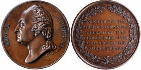 "1799" (ca. 1849) Birth Centennial Medal. Second Reverse. By Charles Cushing Wright. Musante GW-128, Baker-75A. Bronze. Mint State.

45 mm. Warmly p...