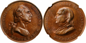 Undated (ca. 1847) Washington Temperance Society - Mechanics Literary Association Medal. By Robert Lovett, Sr. Musante GW-173, Baker-341, Greenslet GM...