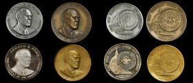 Lot of (4) 1973 Gerald R. Ford Inaugural Medals. Gilt Silver, Silver and Bronze. 64 mm. Proof and Mint State.

Included are: (1) Gilt Silver, 147.5 ...