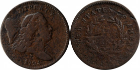 1794 Liberty Cap Half Cent. C-2b. Rarity-5+. Normal Head. Large Edge Letters. Very Good, Rough.

An exciting offering for advanced collectors of ear...