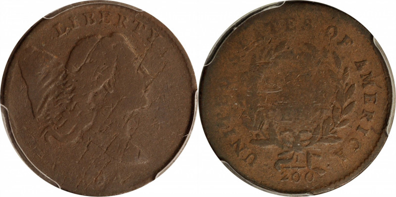 1794 Liberty Cap Half Cent. C-1b. Rarity-5+. Normal Head. Small Edge Letters--Pl...
