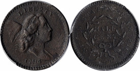 1794 Liberty Cap Half Cent. C-7. Rarity-5+. High-Relief Head. EF Details--Environmental Damage (PCGS).

Considerable sharpness throughout the design...