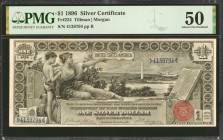 Fr. 224. 1896 $1 Silver Certificate. PMG About Uncirculated 50.

An About Uncirculated example of this design type which is always prized by collect...