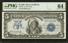 Fr. 272. 1899 $5 Silver Certificate. PMG Choice Uncirculated 64.

Lyons - Treat signature combination. A lovely Choice Uncirculated example of this ...