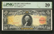 Fr. 1180. 1905 $20 Gold Certificate. PMG Very Fine 20.

One of the most popular Gold Certificates types, this Technicolor Twenty from the 1905 serie...