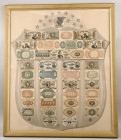 Fr. 1382. Fractional Currency Shield. Gray Background. Framed.

An always popular piece of Americana as collectors can proudly display this treasure...