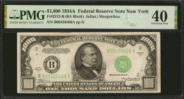 Fr. 2212-B. 1934A $1000 Federal Reserve Note. New York. PMG Extremely Fine 40.

High denomination notes have been extremely popular as of late, and ...