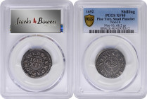 1652 Pine Tree Shilling. Small Planchet. Noe-16, Salmon 2-B, W-835. Rarity-2. EF-40 (PCGS).

66.2 grains. A lovely and bold example of this iconic e...