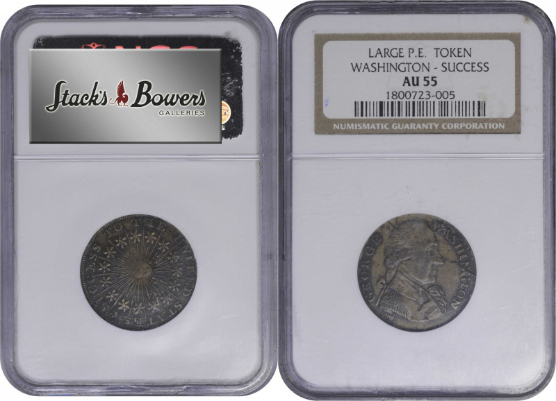 Undated (possibly ca. 1793) Washington Success Medal. Large Size. Musante GW-41....