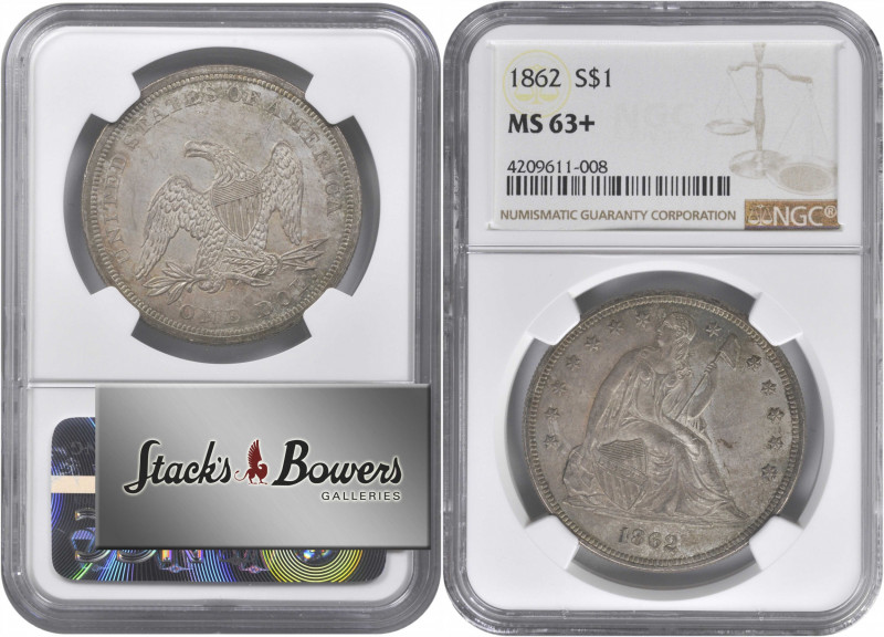 LOT WITHDRAWN

A legendary Civil War date in the Liberty Seated dollar series,...