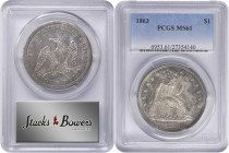 1863 Liberty Seated Silver Dollar. OC-1. Rarity-3-. MS-61 (PCGS).

Rare and noteworthy Mint State quality for a Civil War era Liberty Seated dollar ...