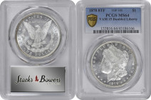 1878 Morgan Silver Dollar. 8 Tailfeathers. VAM-15. Top 100 Variety. Doubled LIBERTY. MS-64 (PCGS).

Obverse die doubling is most prominent on LIBERT...