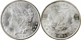 1878-CC Morgan Silver Dollar. MS-65 (PCGS).

This delightful 1878-CC is fully brilliant and displays a deeply frosted texture to the surfaces. It is...