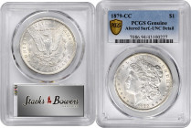 1879-CC Morgan Silver Dollar. Clear CC. Unc Details--Altered Surfaces (PCGS).

A bright and still partially lustrous example of this key-date, remai...
