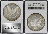 1887-S Morgan Silver Dollar. MS-63 DMPL (ANACS). OH.

Beautiful surfaces are moderately toned with a boldly cameoed finish. Sharply struck with soli...