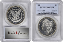 1888 Morgan Silver Dollar. Proof-63 Cameo (PCGS).

A brilliant and smartly impressed specimen that allows full appreciation of cameo field to device...