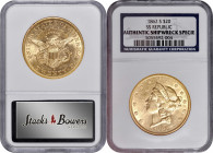 1862-S Liberty Head Double Eagle. Authentic Shipwreck Specie (NGC).

A thoroughly delightful survivor of this scarcer San Francisco issue with prove...