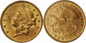 1873-S Liberty Head Double Eagle. Open 3. MS-60 (PCGS).

Delightful golden-apricot surfaces are boldly struck with bountiful mint frost. An attracti...