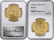 1908 Saint-Gaudens Double Eagle. No Motto. MS-67+ (NGC).

This is a beautiful example with smooth, satiny, rose-orange surfaces. This premium Superb...