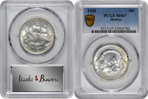 1935 Hudson, New York Sesquicentennial. MS-67 (PCGS).

Delicate pastel-lemon patina s seen on both sides, however, at first glance, this coin presen...