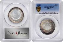 1920 Maine Centennial. MS-67 (PCGS).

Highly lustrous with mostly silver surfaces. Highlights of purple-gray and russet are seen across portions of ...