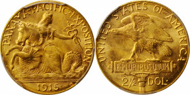 1915-S Panama-Pacific Exposition Quarter Eagle. MS-67 (PCGS).

An incredible survivor from this coveted issue, displaying lovely rose-gold coloratio...