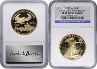 2006-W One-Ounce Gold Eagle. Proof-69 Ultra Cameo (NGC).

Bright and pristine as issued with a remarkable two-toned Cameo effect on each side.

PC...