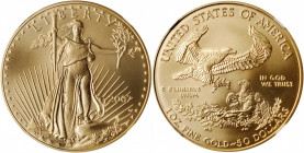 2007-W One-Ounce Gold Eagle. Burnished. MS-70 (NGC).

Essentially pristine.

PCGS# 150432. NGC ID: BNLP.