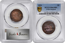 1854 Pattern Flying Eagle Cent. Judd-164 Original, Pollock-189. Rarity-5. Bronze. Plain Edge. Proof-63 BN (PCGS).

Obv: An eagle in full flight to t...