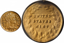 1942 Experimental Cent. Judd-2060, Pollock-Unlisted, RB 42-58 Third Reverse. Rarity-7-. Injection Molded Cellulose Acetate (Tenite I), Brown. Plain Ed...