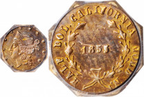 1855-N Octagonal 50 Cents. BG-309. Rarity-5-. Liberty Head. MS-62 (PCGS).

Pretty multicolored surfaces provide superior eye appeal for the assigned...