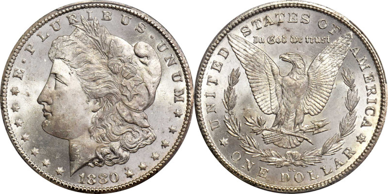 1880-CC Morgan Silver Dollar. VAM-6. Top 100 Variety. 8/Low 7. MS-67 (PCGS).

...