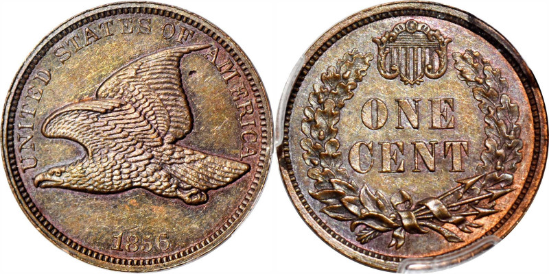 1856 Pattern Flying Eagle Cent. Judd-185, Pollock-221, Snow-PT1b, Die Pair II. R...