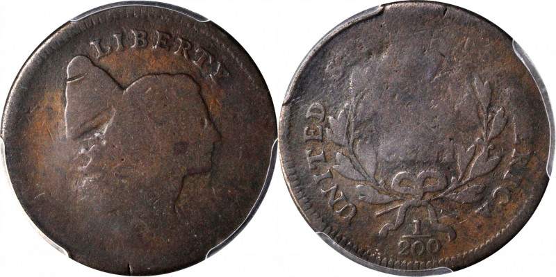 1795 Liberty Cap Half Cent. C-1"b". Lettered Edge. Lightweight Planchet. AG-3 (P...