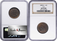 1809/'6' Classic Head Half Cent. C-5. Rarity-1. 9/Inverted 9. AU-55 BN (NGC).

PCGS# 35233. NGC ID: CZEZ.

From the Birdwatcher Type Set, with a p...