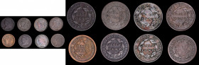 Lot of (8) Classic Head and Braided Hair Half Cents.

Included are: Classic Head: (2) 1809; 1825; 1828 12 Stars; 1834; (2) 1835; and Braided Hair: 1...