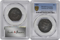 1825 Large Cents. N-6. Rarity-3. AU Details--Cleaned (PCGS).

PCGS# 1642. NGC ID: 225F.