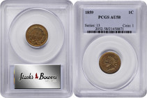 1859 Indian Cent. AU-58 (PCGS).

PCGS# 2052. NGC ID: 227E.