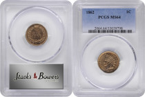 1862 Indian Cent. MS-64 (PCGS).

PCGS# 2064. NGC ID: 227H.

From the Birdwatcher Type Set, with a portion of the proceeds to benefit The Nature Co...