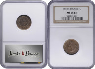 1864 Indian Cent. Bronze. L on Ribbon. MS-65 BN (NGC).

PCGS# 2079. NGC ID: 227M.

From the Birdwatcher Type Set, with a portion of the proceeds t...