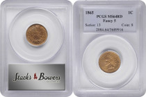 1865 Indian Cent. Fancy 5. MS-64 RD (PCGS).

PCGS# 2084. NGC ID: 227N.

From the Birdwatcher Type Set, with a portion of the proceeds to benefit T...