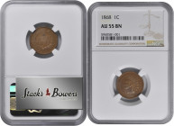 1868 Indian Cent. AU-55 BN (NGC).

PCGS# 2091. NGC ID: 227S.