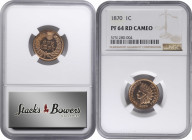 1870 Indian Cent. Proof-64 RD Cameo (NGC).

PCGS# 82299. NGC ID: 229N.