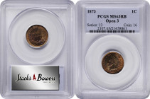 1873 Indian Cent. Open 3. MS-63 RB (PCGS).

PCGS# 2107. NGC ID: 227Y.