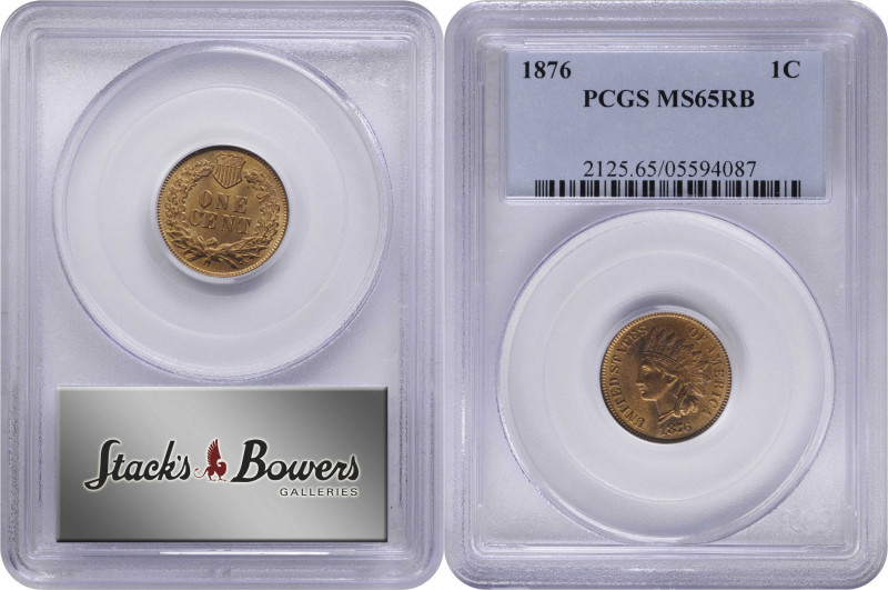 1876 Indian Cent. MS-65 RB (PCGS).

PCGS# 2125. NGC ID: 2283.

From the Bird...