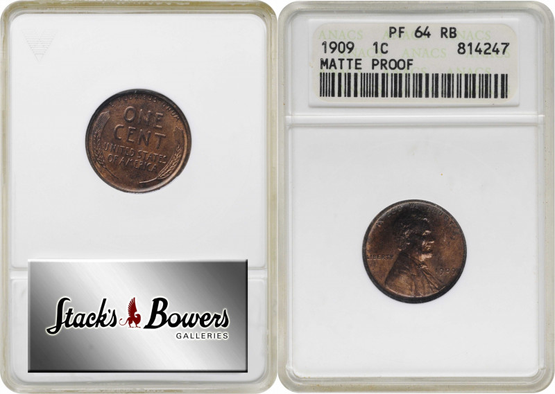 1909 Lincoln Cent. Proof-64 RB (ANACS). OH.

PCGS# 3304.