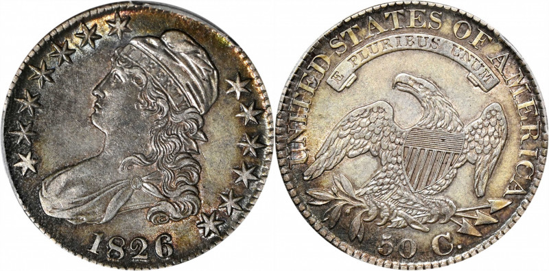 1826 Capped Bust Half Dollar. O-120a. Rarity-4-. AU Details--Cleaned (PCGS).

...