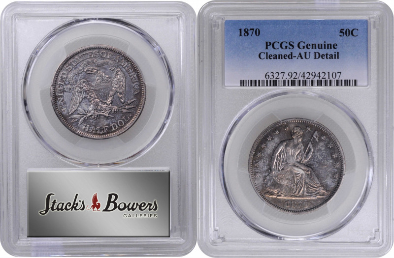 1870 Liberty Seated Half Dollar. WB-101. AU Details--Cleaned (PCGS).

PCGS# 63...